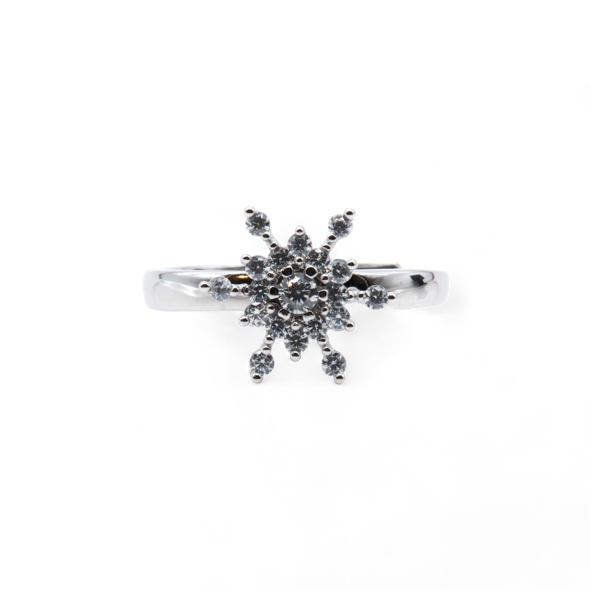 Snowflake Sparkle Spinner Ring